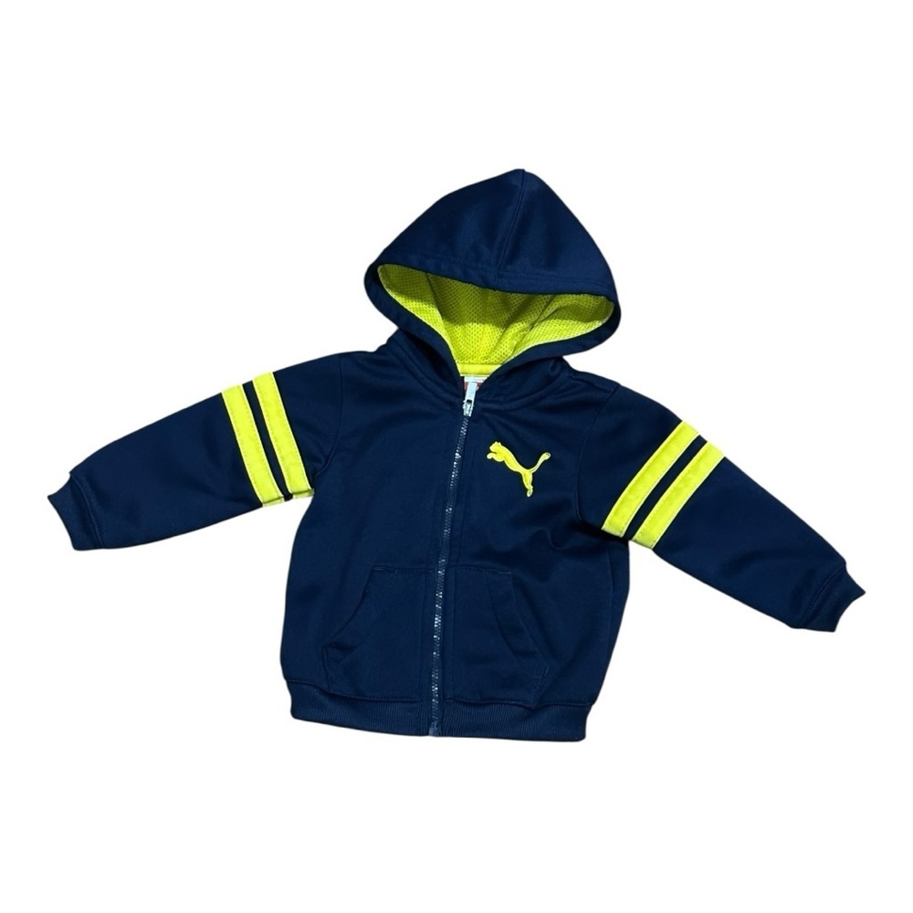 Puma Hoodie Full Zip Navy Blue Size 6-9 Months